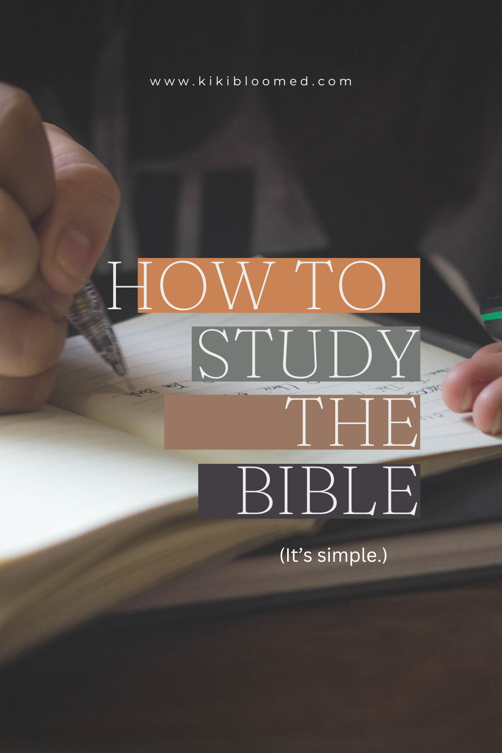 How to study the Bible